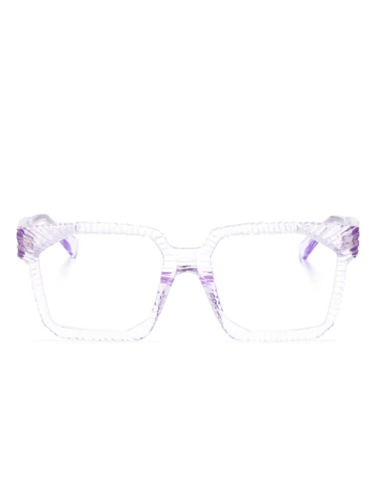 Kuboraum K30 square-frame glasses - Purple Cover