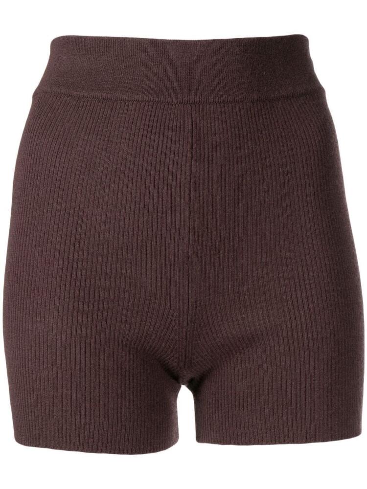 Cashmere In Love Alexa cashmere-blend cycling shorts - Brown Cover