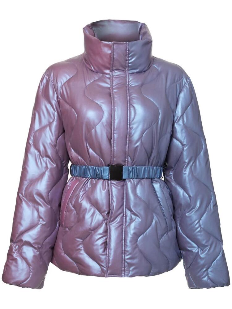 Unreal Fur Neon wave-quilted jacket - Blue Cover