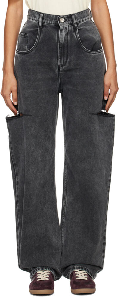 Maison Margiela Black Cut-Out Jeans Cover