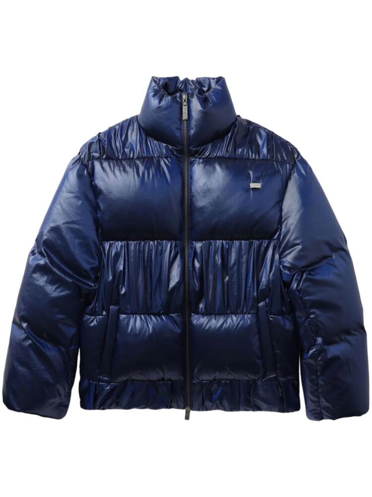 Ader Error high-neck puffer jacket - Blue Cover