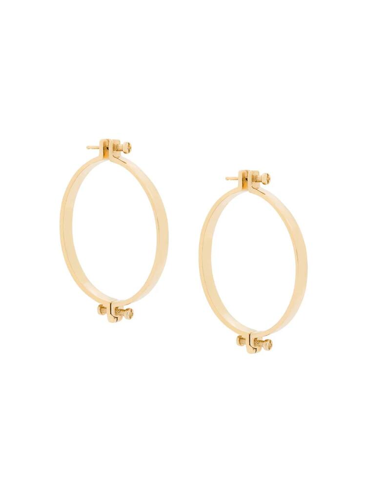 Annelise Michelson medium Alpha earrings - Gold Cover