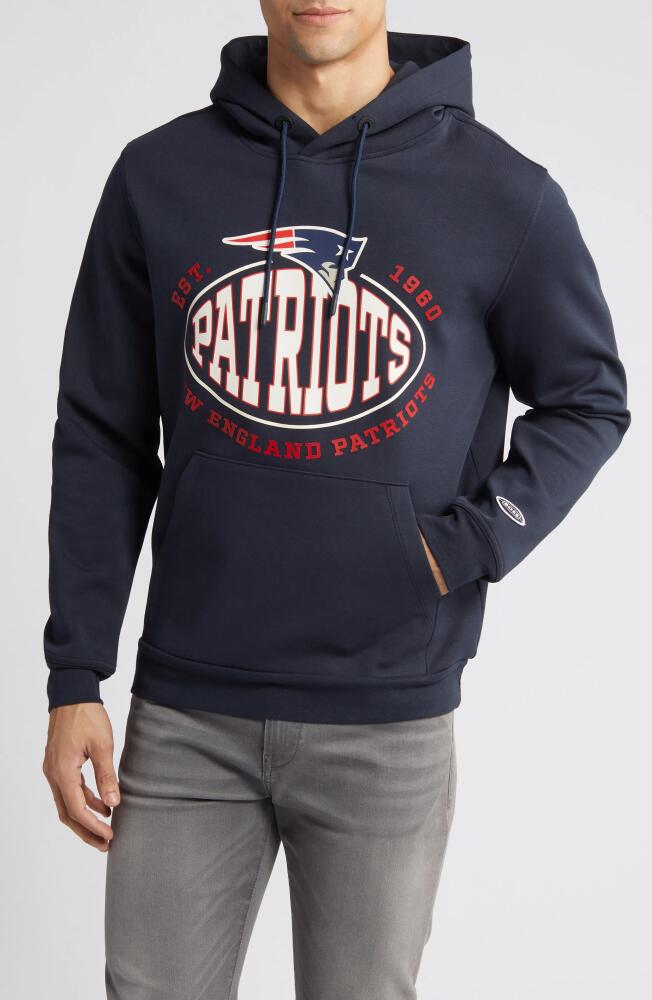 BOSS x NFL Touchback Graphic Hoodie in New England Patriots Dark Blue Cover