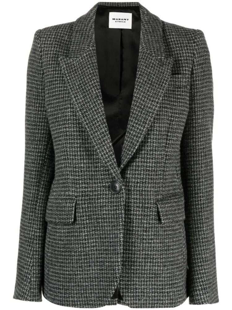 MARANT ÉTOILE Kerstin single-breasted bouclé blazer - Grey Cover