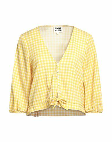 Bimba Y Lola Woman Shirt Ocher Polyester, Elastane Cover