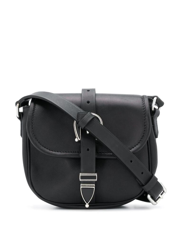 Golden Goose motif buckle shoulder bag - Black Cover