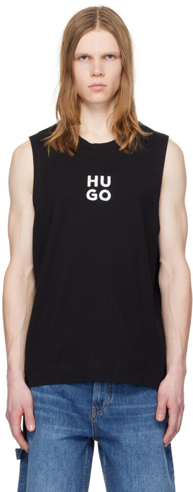 Hugo Black Beach Tank Top Cover