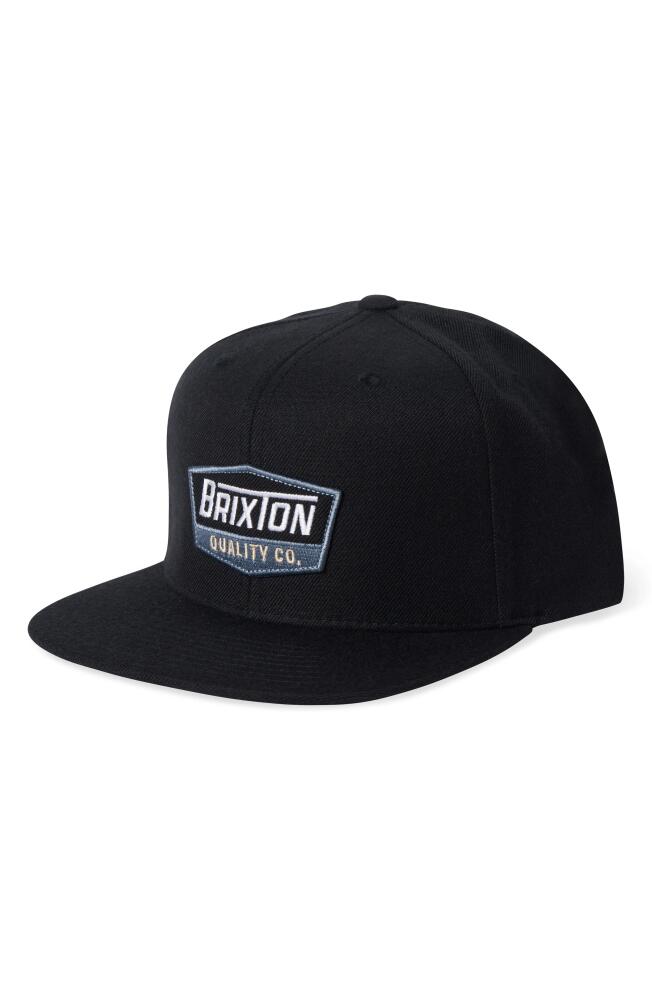 Brixton Regal Snapback Baseball Cap in Black Cover