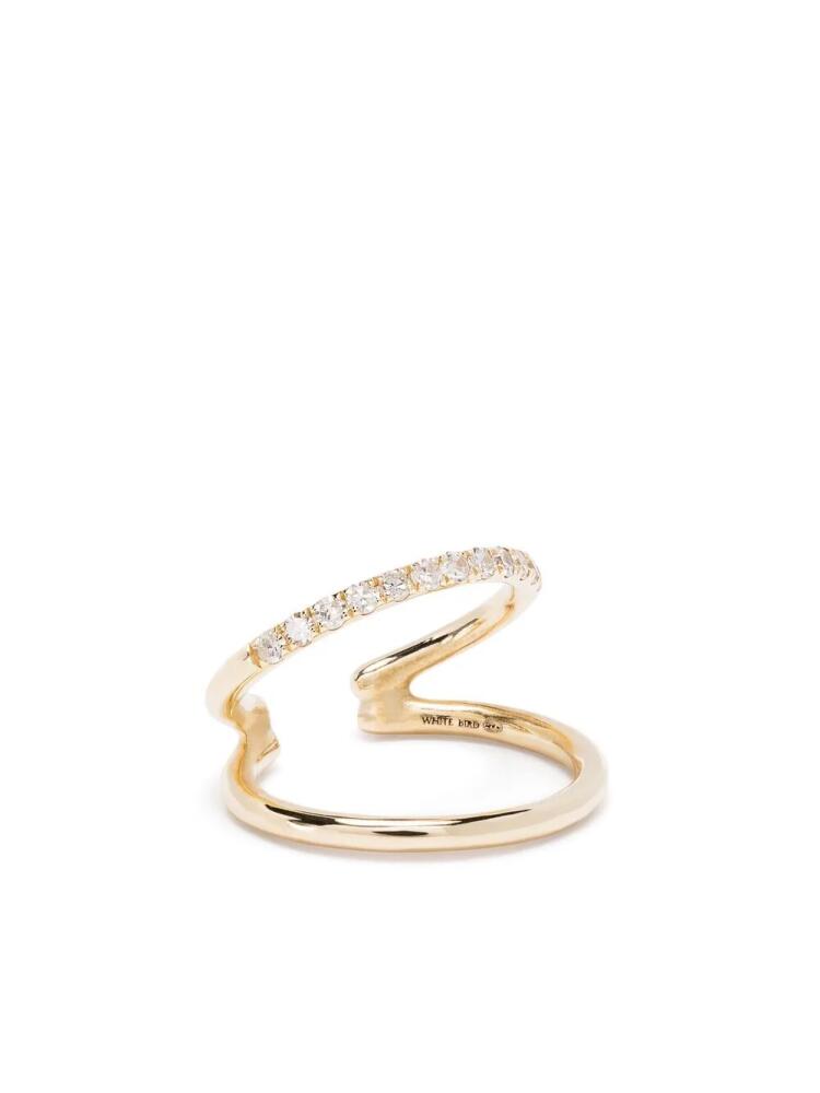 We by WHITEbIRD 14kt yellow gold diamond ear cuff Cover