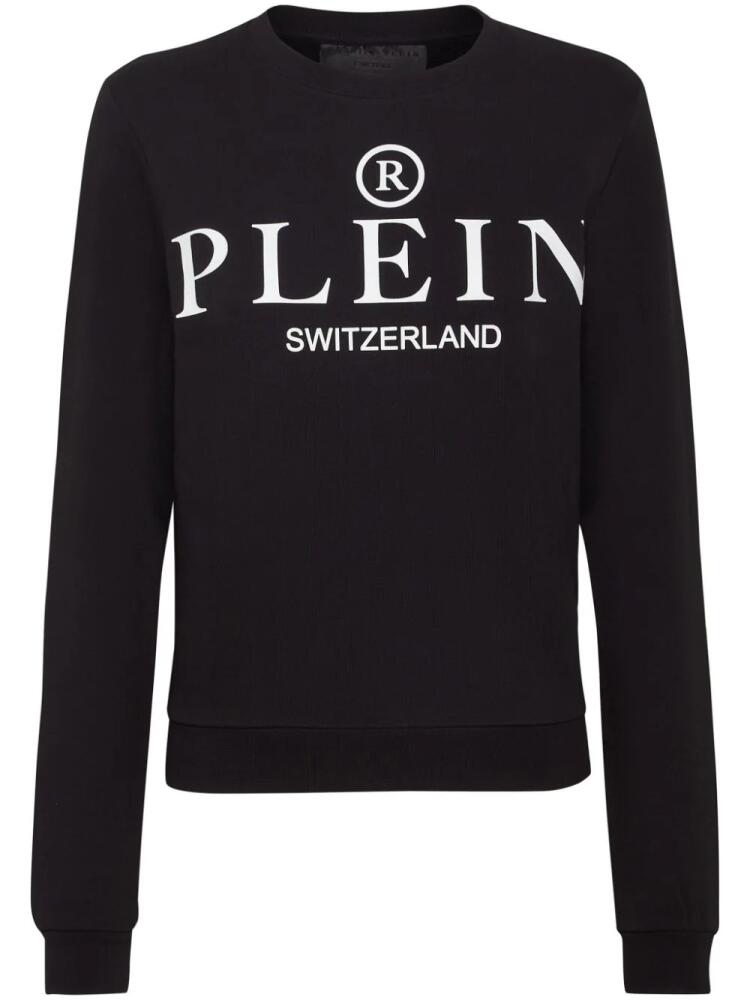 Philipp Plein Iconic Plein round-neck long-sleeve sweatshirt - Black Cover