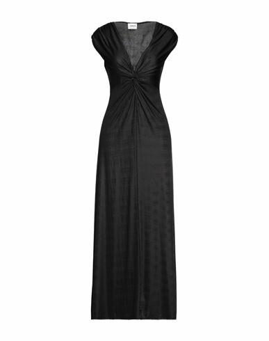 Berna Woman Maxi dress Black Polyester, Elastane Cover