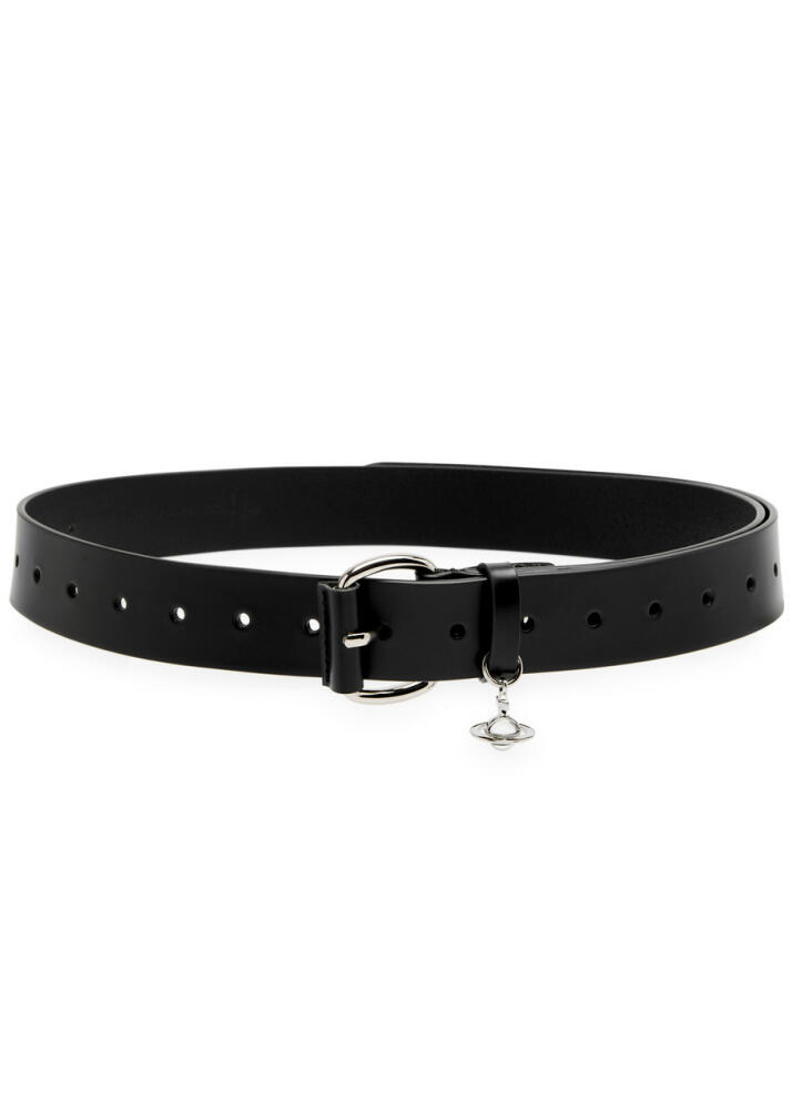 Vivienne Westwood Alex Charm Leather Belt - Black Cover