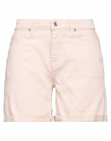 7 For All Mankind Woman Denim shorts Blush Cotton, Elastane Cover