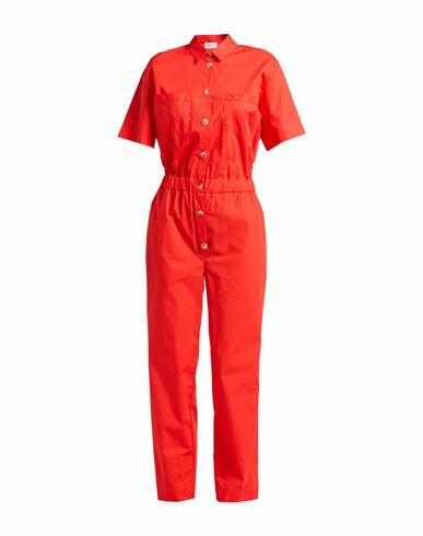 Vicolo Woman Jumpsuit Coral Cotton Cover