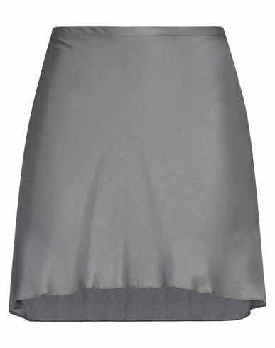 Ann Demeulemeester Woman Mini skirt Grey Viscose, Cupro Cover