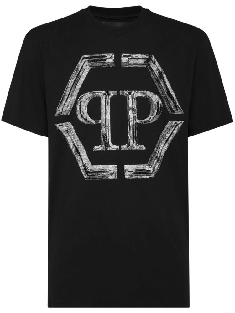 Philipp Plein SS Strass Hexagon T-shirt - Black Cover