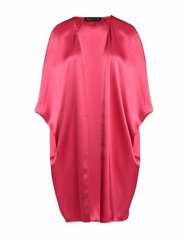 Gianluca Capannolo Woman Overcoat & Trench Coat Fuchsia Acetate, Polyester Cover