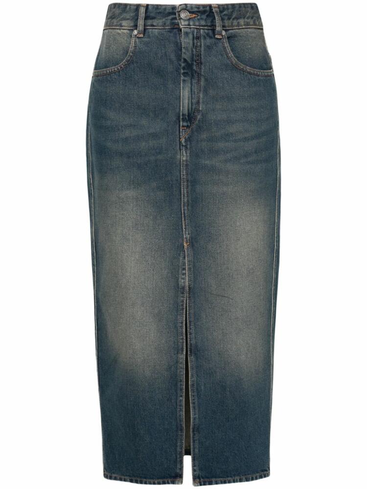 ISABEL MARANT Julicia denim midi skirt - Blue Cover