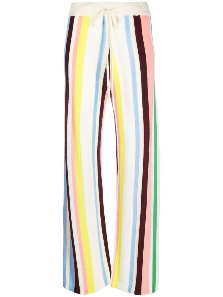 Chinti & Parker stripe pattern wide leg trousers - White Cover