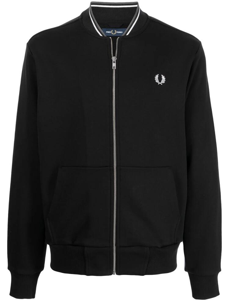 Fred Perry plain bomber jacket - Black Cover