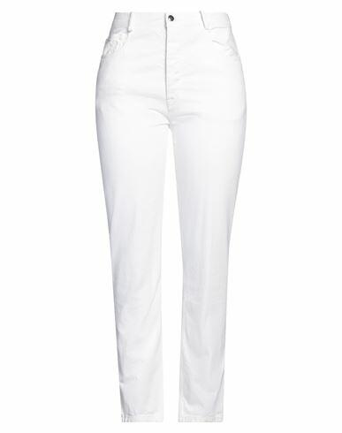 Ann Demeulemeester Woman Jeans White Cotton Cover