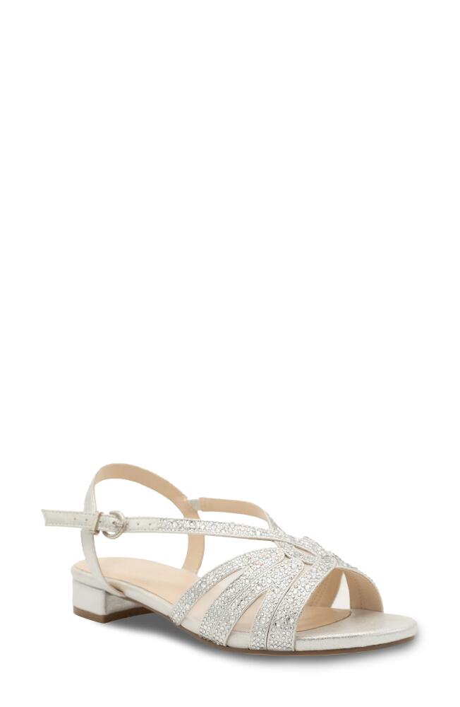 Paradox London Pink Quest Ankle Strap Sandal in Silver Cover