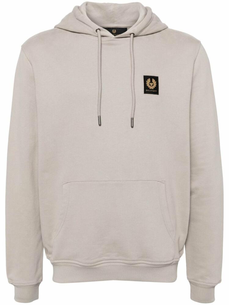 Belstaff logo-patched hoodie - Neutrals Cover