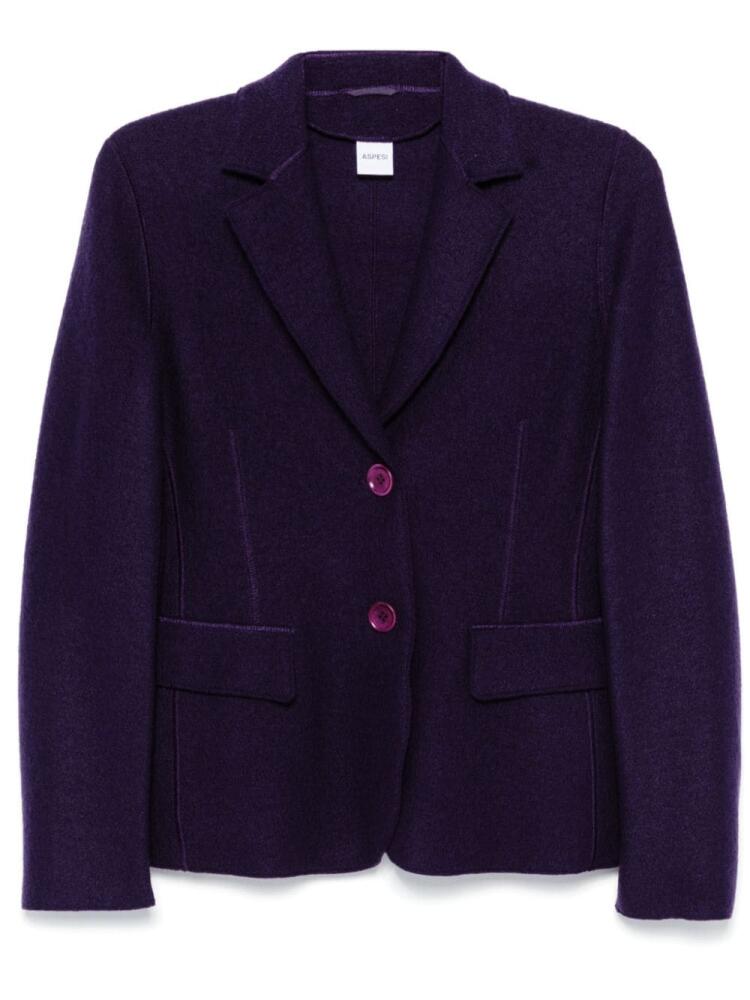 ASPESI virgin wool blazer - Purple Cover