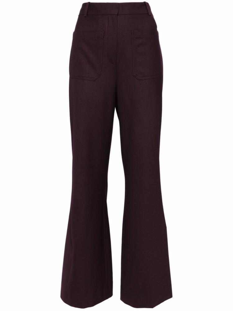 Victoria Beckham Alina trouser - Purple Cover