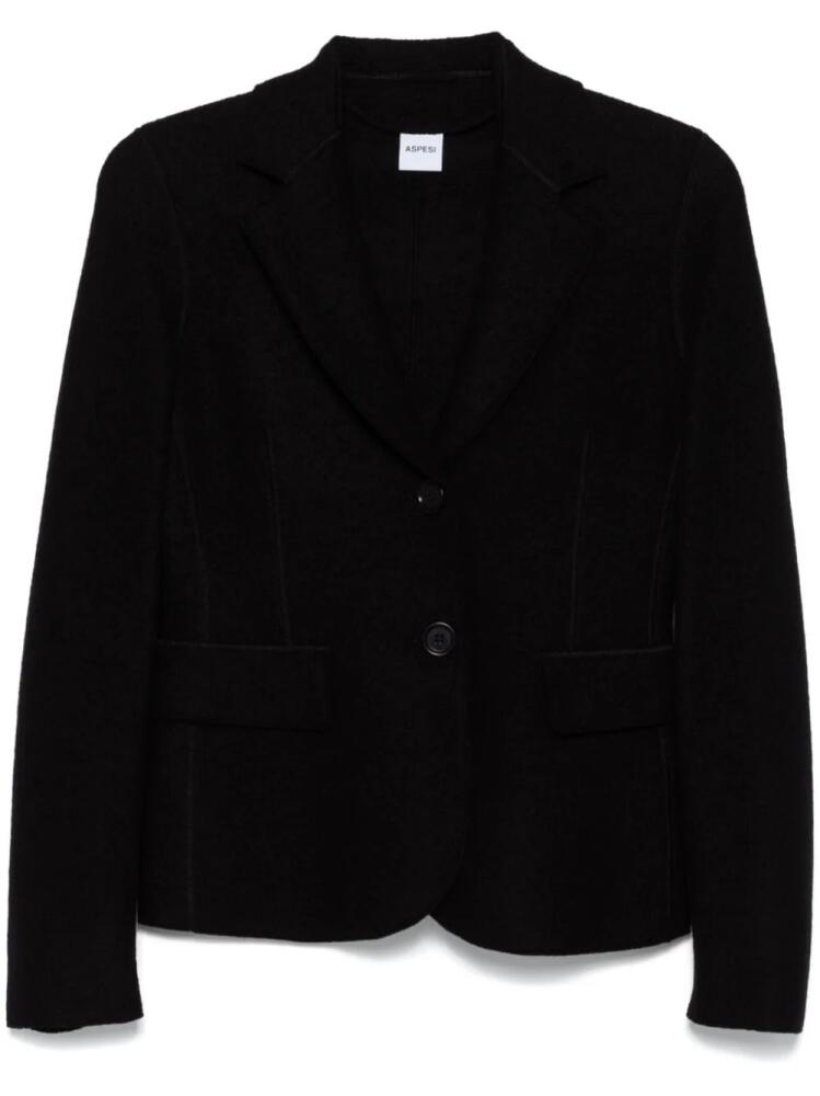 ASPESI virgin wool blazer - Black Cover