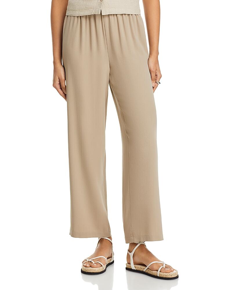 Eileen Fisher Silk Straight Ankle Pants Cover