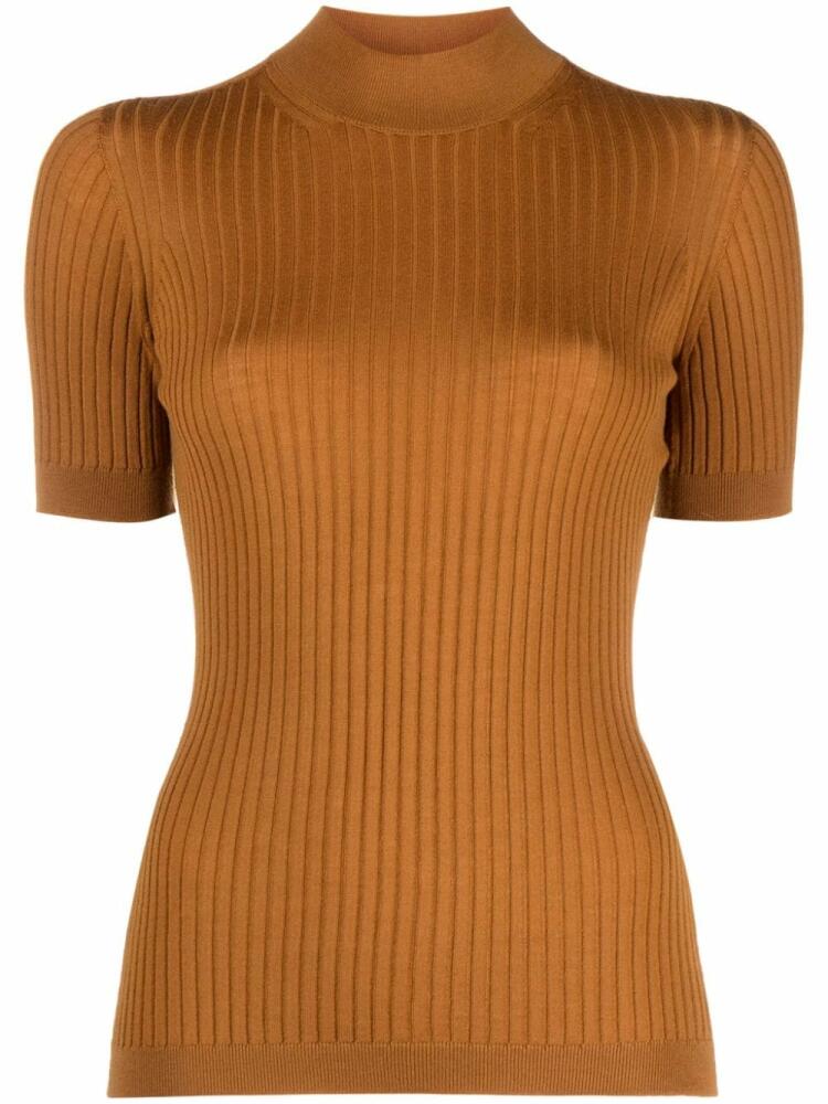 Versace ribbed-knit wool jumper - Orange Cover