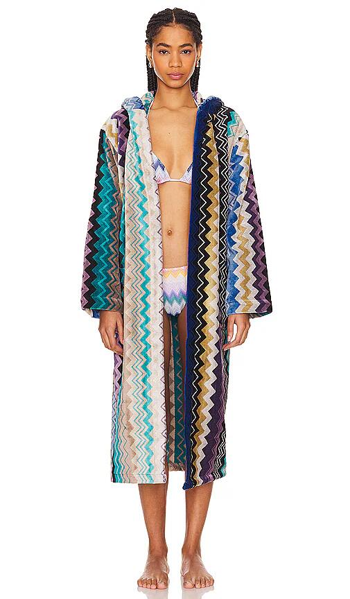 Missoni Home Giacomo Hooded Bathrobe in Multi Cover