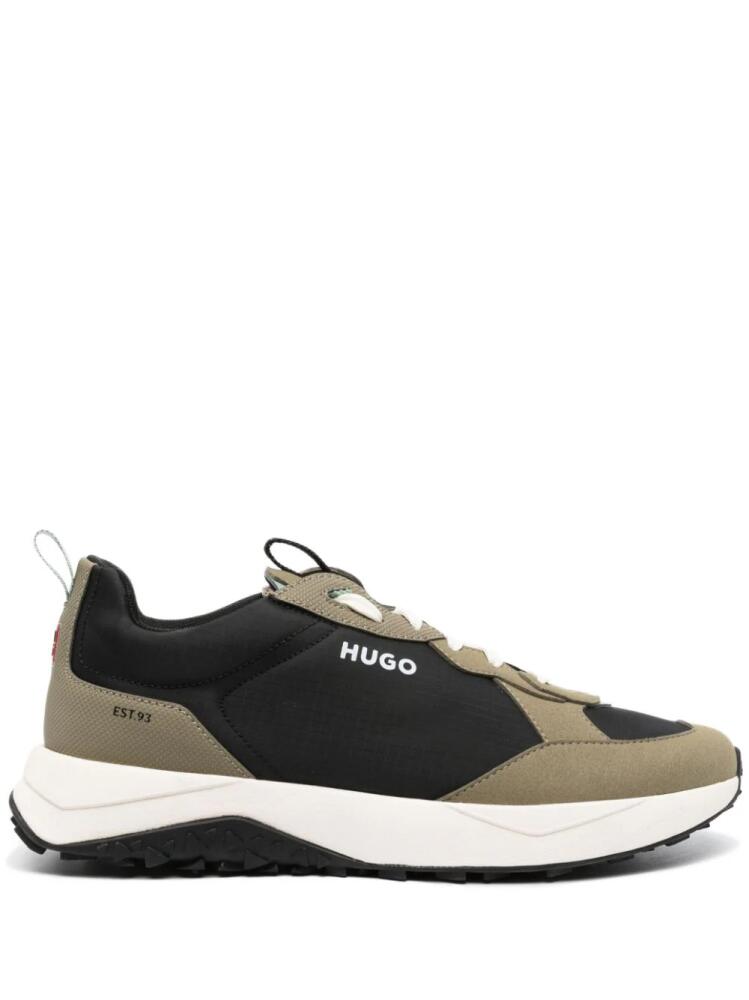 HUGO low-top panelled sneakers - Black Cover