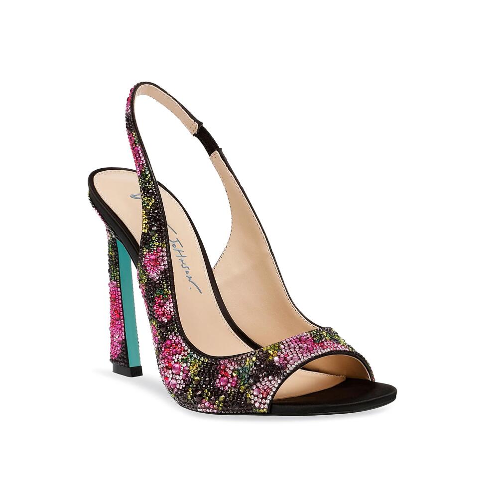 Betsey Johnson Mina Pump | Women's | Black/Pink Floral Print Cover