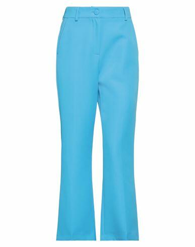 Rebel Queen Woman Pants Azure Polyester, Elastane Cover