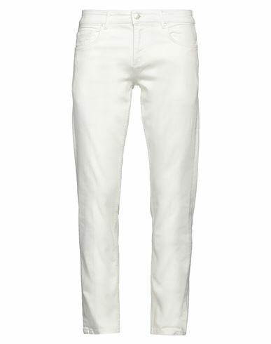 At. p.co Man Pants White Cotton, Elastane Cover