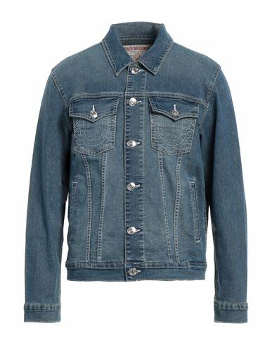 True Religion Man Denim outerwear Blue Cotton, Polyester, Rayon, Elastane Cover