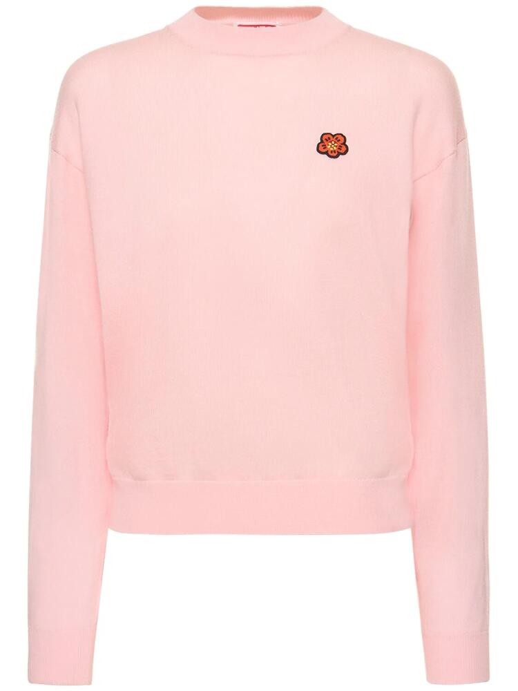 KENZO PARIS Boke Flower Crest Logo Wool Sweater Cover