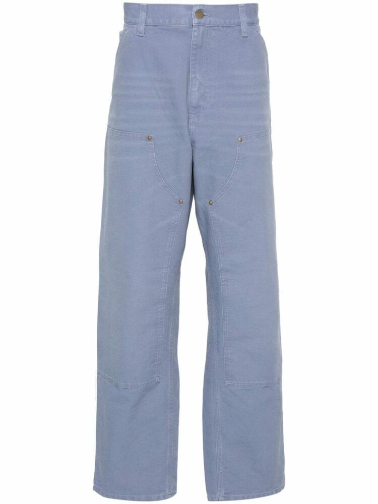 Carhartt WIP Double Knee mid-waist straight-leg trousers - Blue Cover