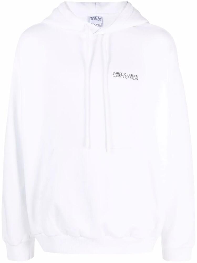 Marcelo Burlon County of Milan Cross-motif hoodie - White Cover