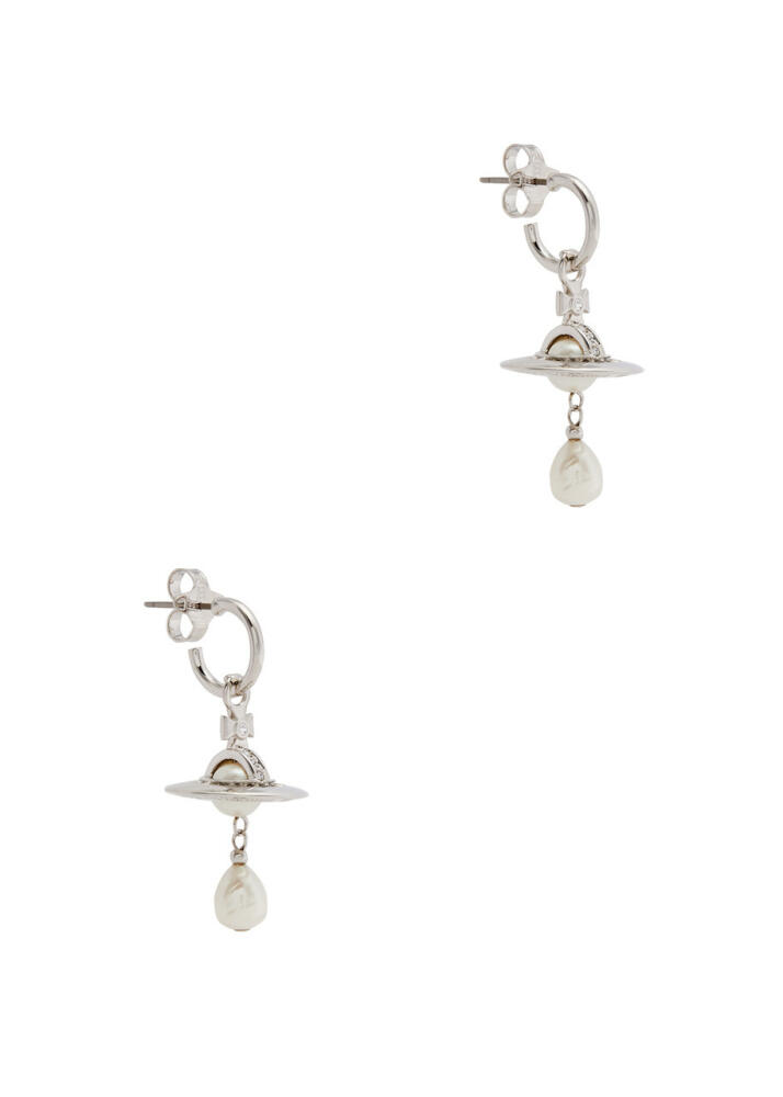 Vivienne Westwood Aleksa Orb-embellished Hoop Earrings - Silver - Cover