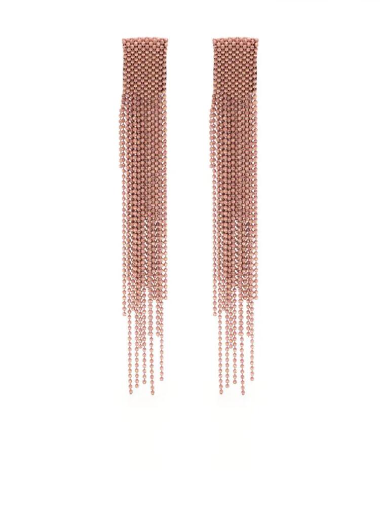 Fabiana Filippi beaded chandelier earrings - Pink Cover