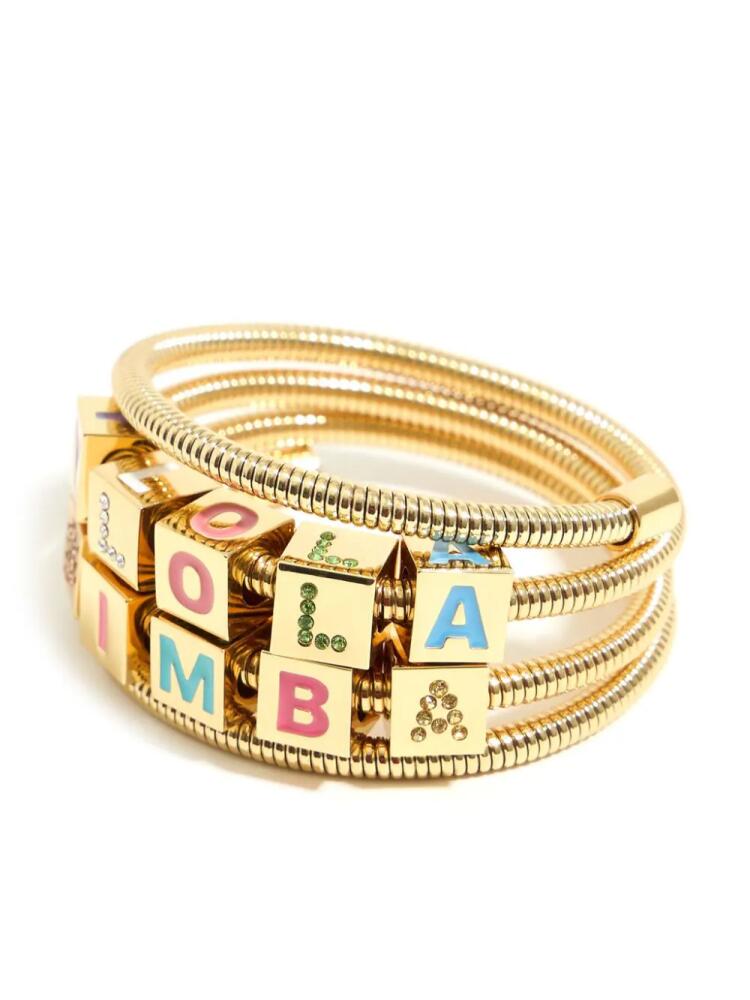 Bimba y Lola coil-chain logo bracelet - Gold Cover