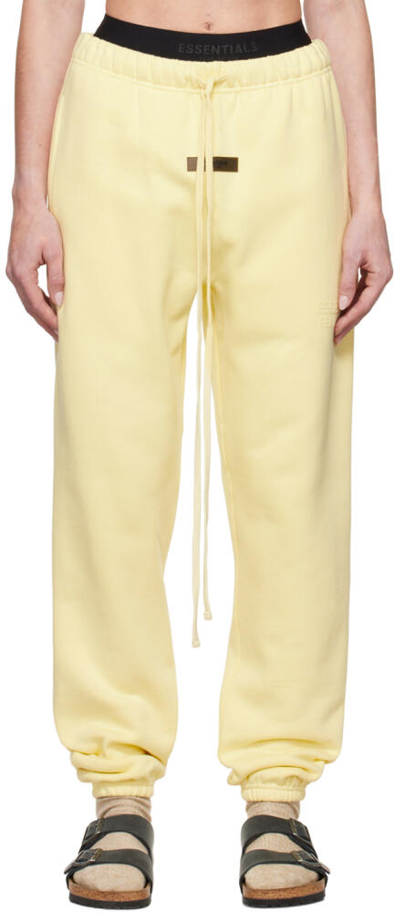 Fear of God ESSENTIALS Yellow Drawstring Lounge Pants Cover