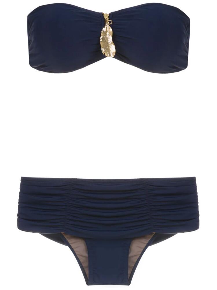 Brigitte sleeveless bikini set - Blue Cover