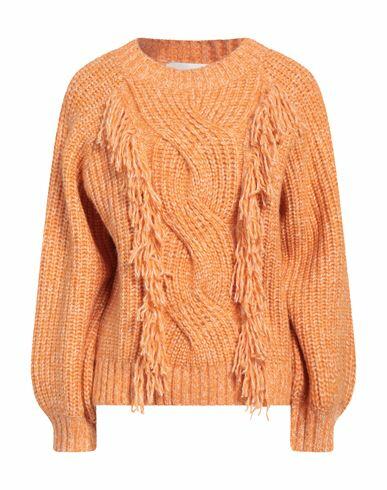 Silvian Heach Woman Sweater Orange Polyester, Acrylic, Wool, Elastane Cover