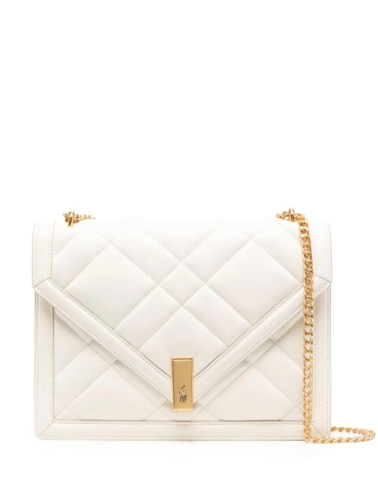 Polo Ralph Lauren quilted envelope-style shoulder bag - White Cover