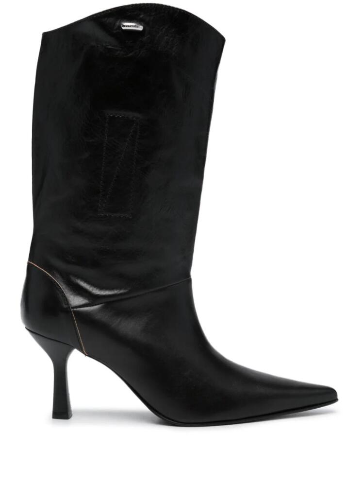 OUR LEGACY 80mm slip-on knee-length boots - Black Cover