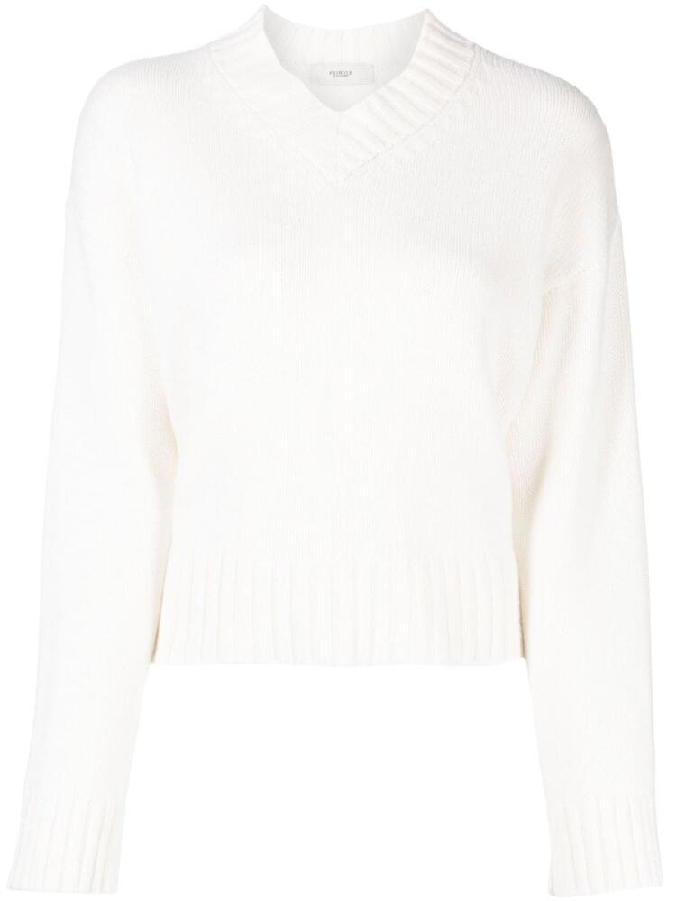 Pringle of Scotland V-neck cashmere jumper - White Cover